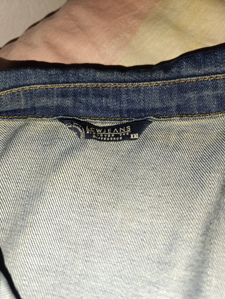 Düğmeli Mavi Kadın Denim Ceket - Görsel 4