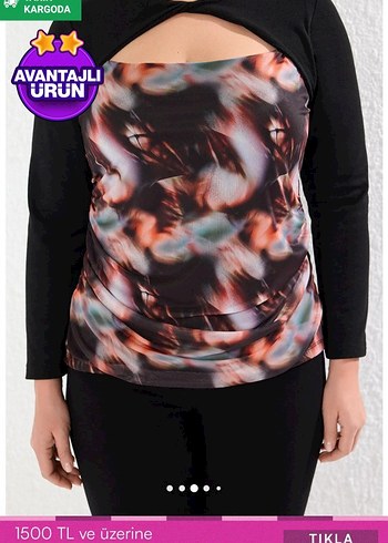 Curve dekolteli esnek bluz - Görsel 2