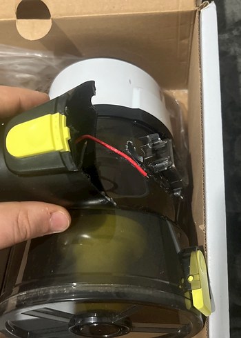 Gri Beyaz Kablosuz Dikey Elektrikli Süpürge - Görsel 2