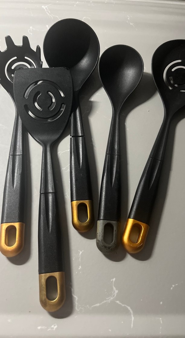 Siyah Altın Saplı Mutfak Kepçeleri Seti - Görsel 3