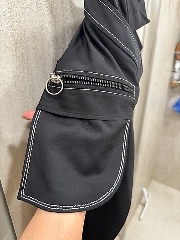 42 Beden siyah Renk Derishow Çıkarılabilir Etekli Pantolon