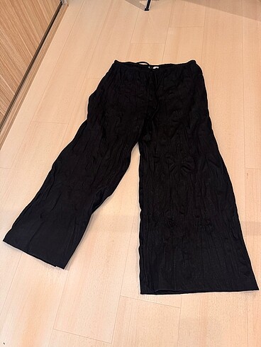 Zara Zara Buruşuk Sert Pantolon