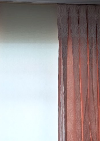 Pembe Desenli Fon Perde - Görsel 8