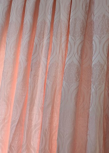 Pembe Desenli Fon Perde - Görsel 9