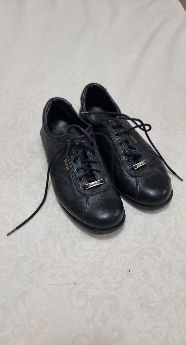 Siyah Bağcıklı Kadın Klasik Ayakkabı - Görsel 4