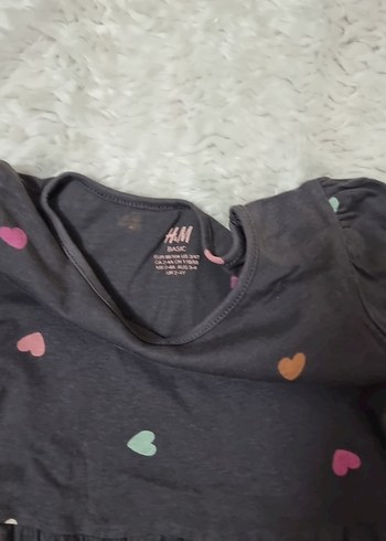 Uzun Kollu Gri Kız Çocuk Elbisesi - Görsel 3