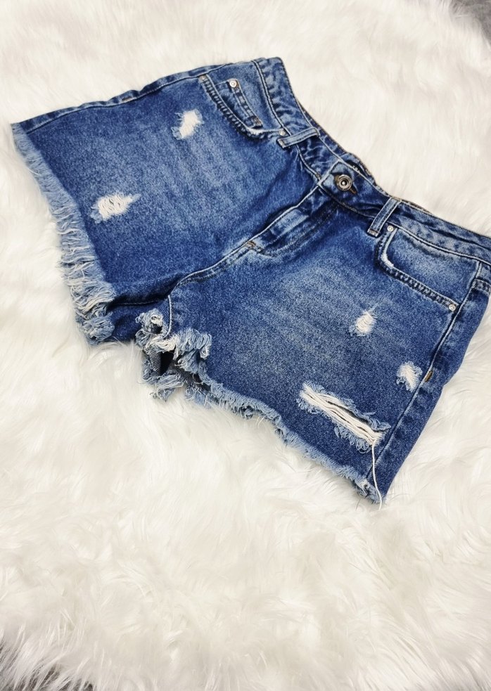 Kadın Mini Kot Şort - Görsel 2