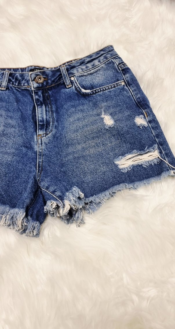 Kadın Mini Kot Şort - Görsel 3