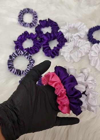 Renkli Saten saç tokaları - Görsel 4