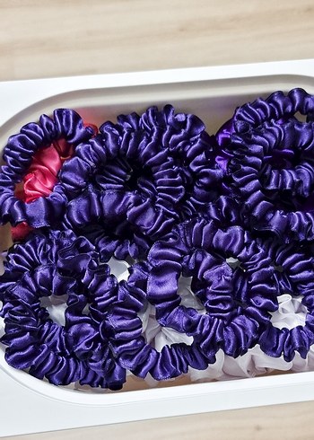 Renkli Saten saç tokaları - Görsel 3