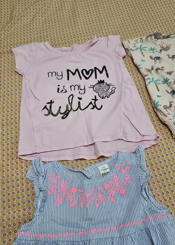 LC Waikiki 6 tane kız bebek tşört