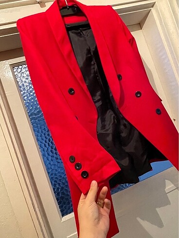 Network Kırmızı Blazer ceket