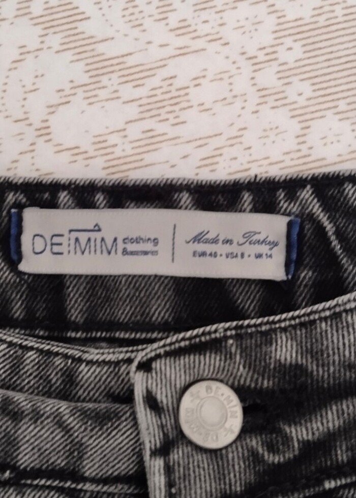 Denim kot etek 38 - Görsel 3