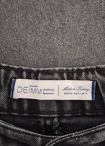 Denim kot etek 38 beden - Görsel 3