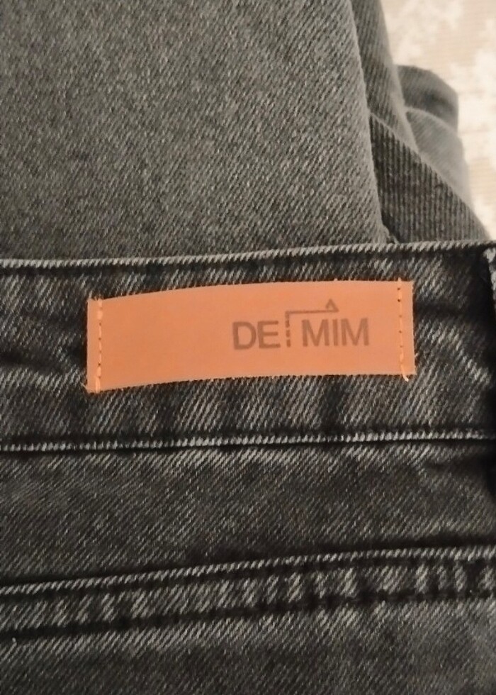 Denim kot etek 38 beden - Görsel 4