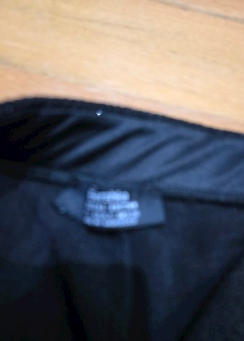 s Beden Kadın Siyah Parlak Geniş Paça Pantolon