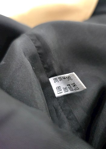 Kolsuz Midi Siyah Ofis Elbisesi - Görsel 6