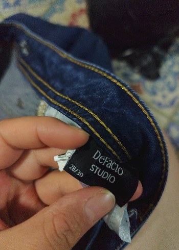28 Beden mavi Renk Kadın Mavi Denim Midi Boy Regular Fit Kot Pantolon