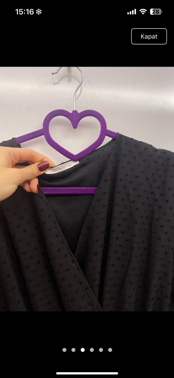 Leopar Desenli Siyah Mini Elbise - Görsel 4