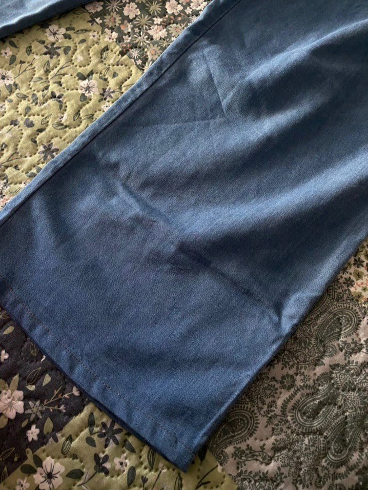 Kadın Geniş Kesim Midi Kot Pantolon - Görsel 2