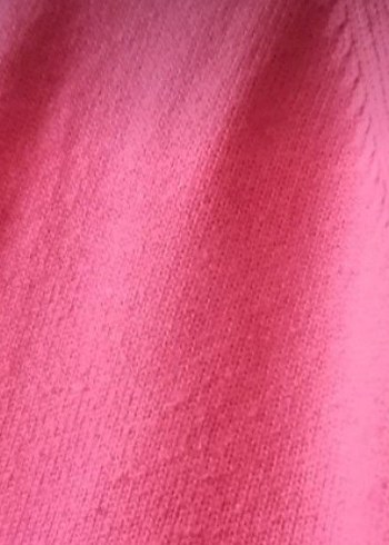 Pembe Boğazlı Triko Kadın Kazak - Görsel 4