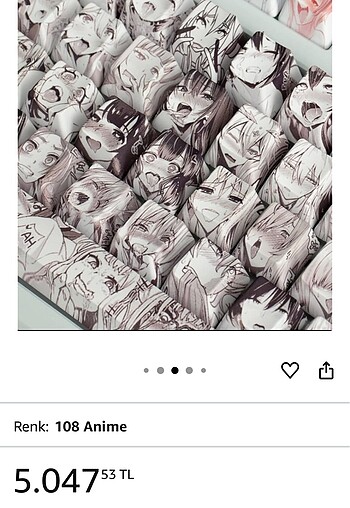Diğer Anime Keycaps Klavye Tuş Takımı