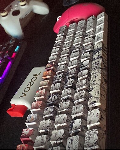 Anime Keycaps Klavye Tuş Takımı