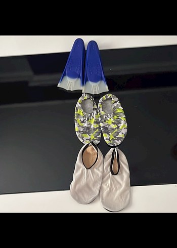 Erkek Mavi Gri Bağcıksız Su Ayakkabısı 3 adet - Görsel 2