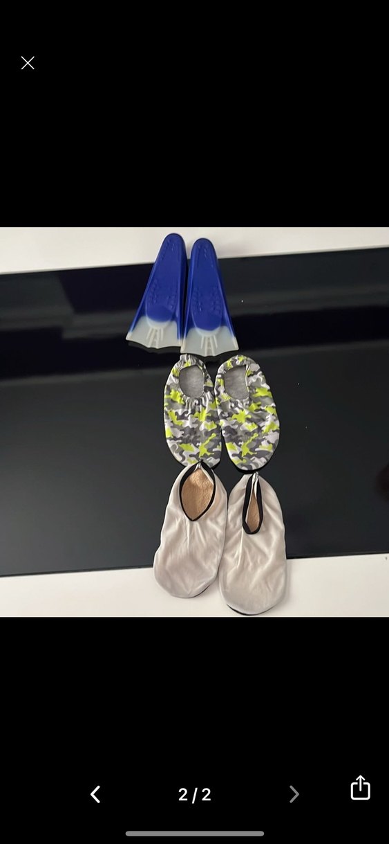 Erkek Mavi Gri Bağcıksız Su Ayakkabısı 3 adet - Görsel 2