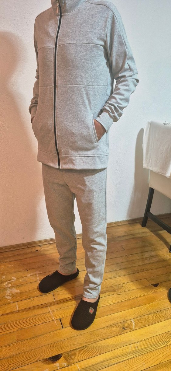 Gri Erkek Regular Fit eşofman takımı - Görsel 2