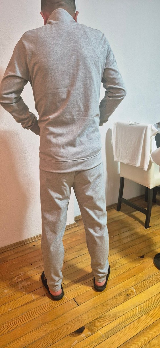 Gri Erkek Regular Fit eşofman takımı - Görsel 4