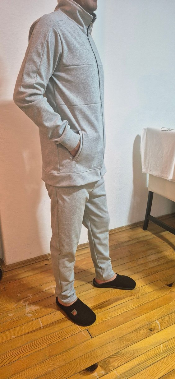 Gri Erkek Regular Fit eşofman takımı - Görsel 3