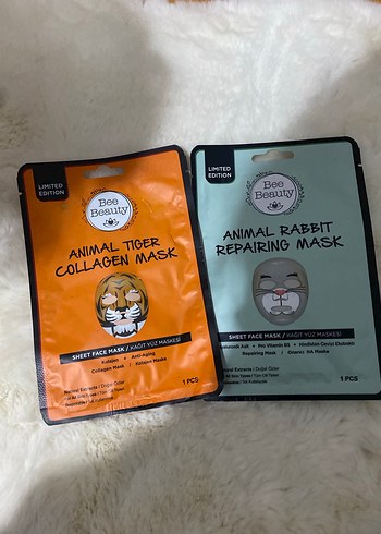 Bee Beauty Hayvan Temalı Onarıcı Maske 1'li