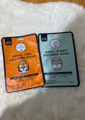 Bee Beauty Bee Beauty Hayvan Temalı Onarıcı Maske 1'li