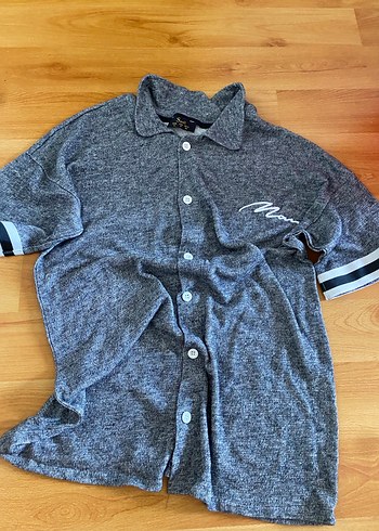 Gri Kısa Kollu Erkek Pijama Üstü - Görsel 2