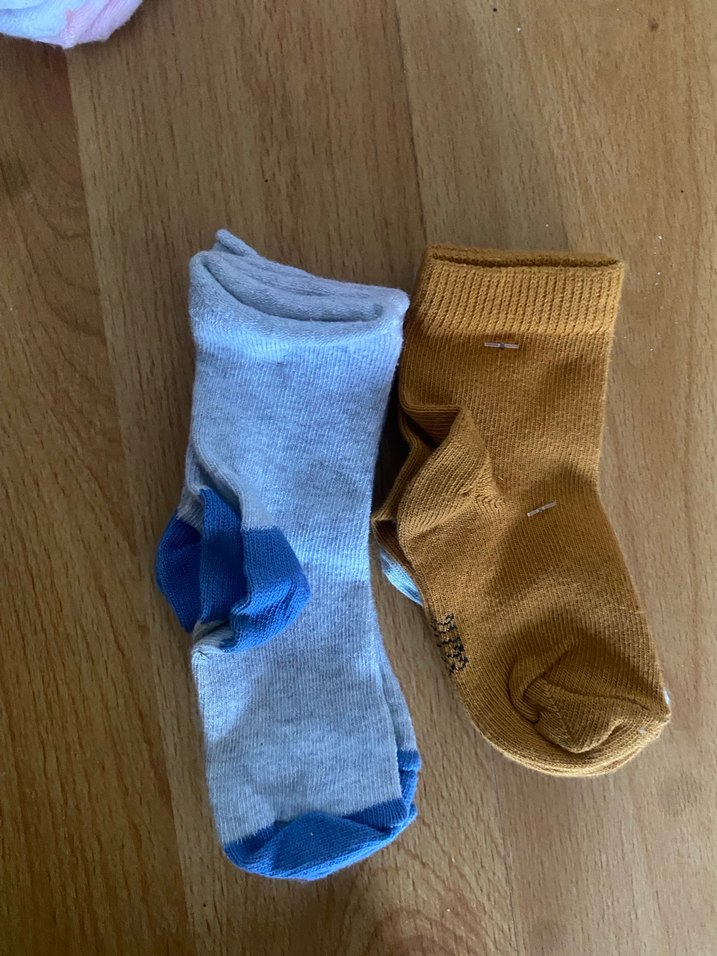 Erkek Çocuk Gri ve Hardal Çoraplar - Görsel 2