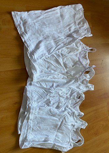 Beyaz Çocuk Atletleri Seti - Görsel 2