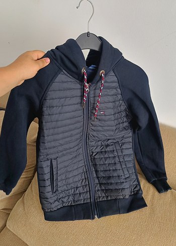 s Beden Erkek lacivert Fermuarlı Sweatshirt