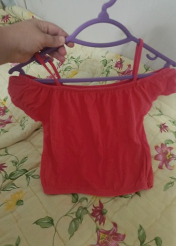 Kız Çocuk Pembe Askıli Fırfırlı Bluz - Görsel 2