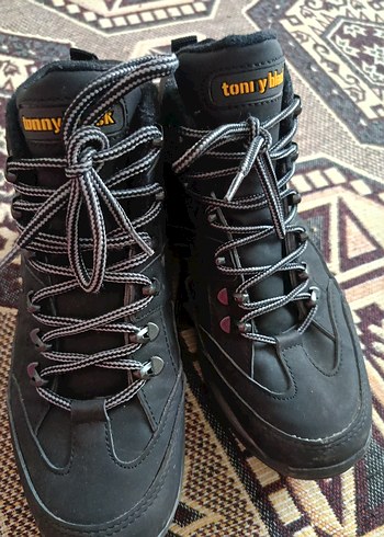 Erkek Siyah Yılan Desenli Lastikli Bot - Görsel 2