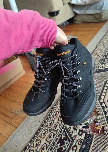 Erkek Siyah Yılan Desenli Lastikli Bot - Görsel 16