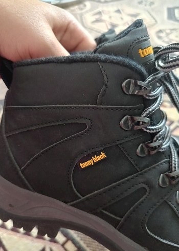 Erkek Siyah Yılan Desenli Lastikli Bot - Görsel 14