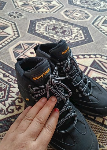 Erkek Siyah Yılan Desenli Lastikli Bot - Görsel 13