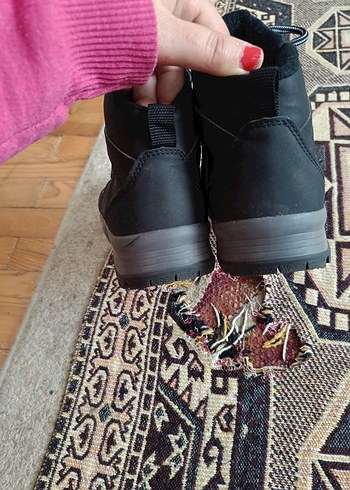 Erkek Siyah Yılan Desenli Lastikli Bot - Görsel 11