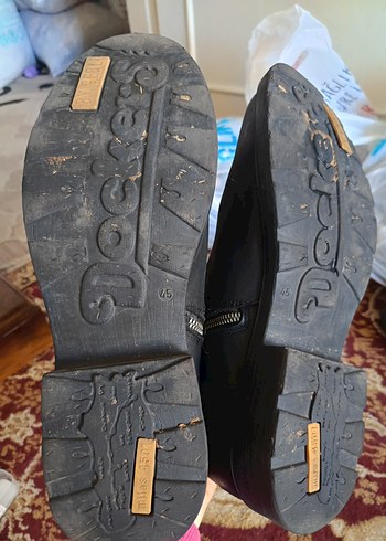 Siyah Deri Tokalı Biker erkek Bot - Görsel 20