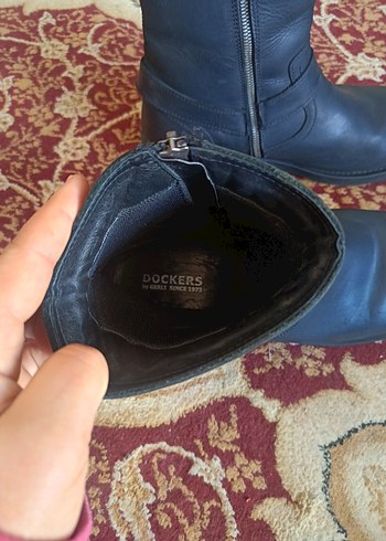 Siyah Deri Tokalı Biker erkek Bot - Görsel 10