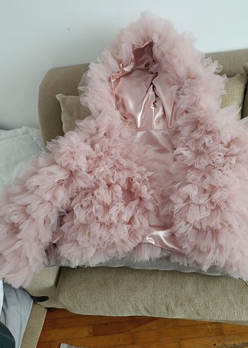 kadın için Pembe Fırfırlı Bolero - Görsel 8