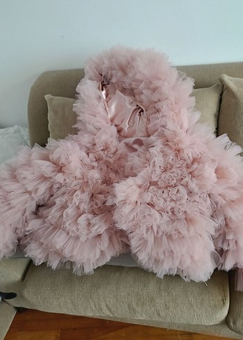 kadın için Pembe Fırfırlı Bolero - Görsel 6