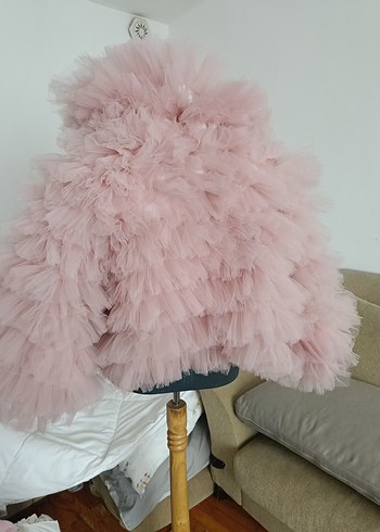 kadın için Pembe Fırfırlı Bolero - Görsel 11