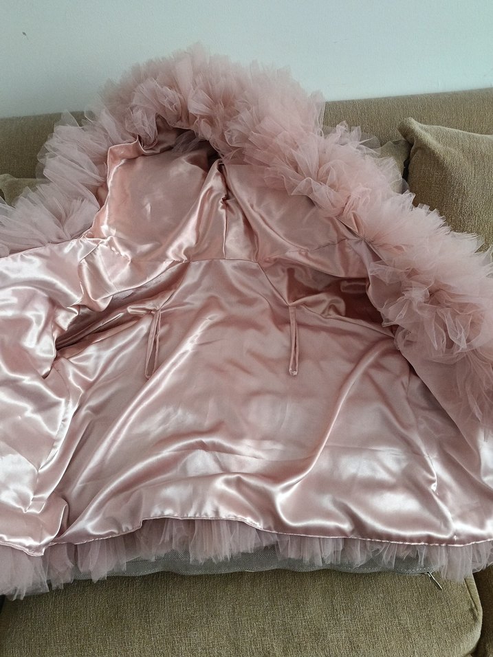 kadın için Pembe Fırfırlı Bolero - Görsel 4